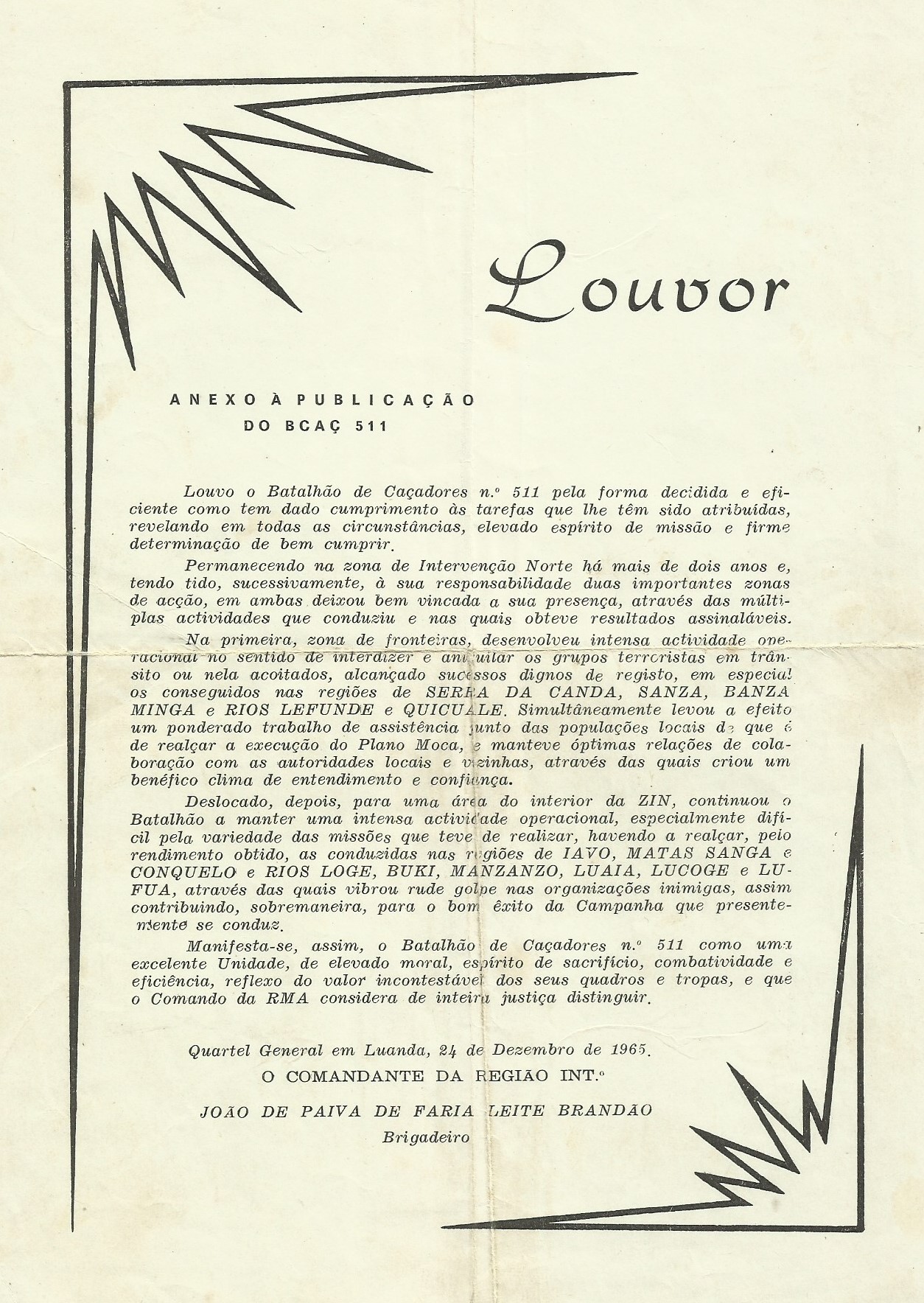 Angola | Fernando Morais | 1965